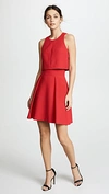 Black Halo Sanibel Two-piece Mini Dress In Sour Cherry