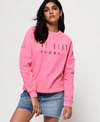 SUPERDRY CARLY CARNIVAL EMBROIDERED CREW SWEATSHIRT,2102623000396WQ9019