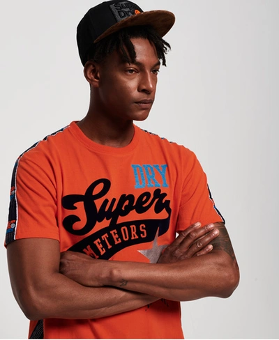 Superdry Podium Mid Weight T-shirt In Orange