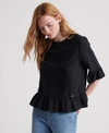 SUPERDRY JAYNA RUFFLE TOP,2103025000214AFB030