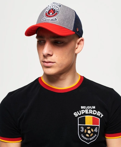 Superdry College Trucker Cap In Red