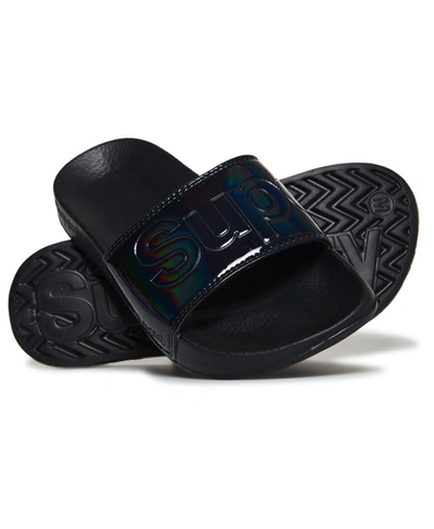 Superdry Pool Sliders In Grey