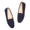 Tod's Gommini Suede Driver Penny Loafers In Navy