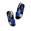 MARNI FUSSBETT PATENT LEATHER SANDALS IN INDIA INK/CORD