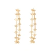 SOPHIE RATNER DOUBLE ROW DIAMOND HOOPS EARRING