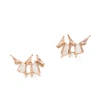 Nak Armstrong Pagoda Ear Cuffs Earring In Rainbow Moon Stone