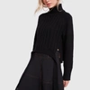 PROENZA SCHOULER WOOL-CASHMERE TURTLENECK SWEATER IN BLACK,888209020933