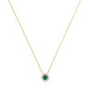 SUZANNE KALAN SUZANNE KALAN ONE OF A KIND SMALL ROUND EMERALD NECKLACE,429560246336