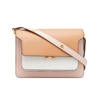 MARNI TRUNK SHOULDER BAG IN POMPEII/ICE/QUARTZ