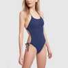 STELLA MCCARTNEY ONE-PIECE SWIMSUIT WITH LACING IN BLUE
