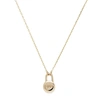 SOPHIE RATNER LOVE LOCK YELLOW-GOLD NECKLACE