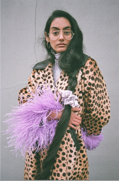 Dauphinette Jackie Cheetah Coat - Lavender