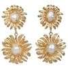 CHRISTIE NICOLAIDES EVELYNNE EARRINGS GOLD/PEARL