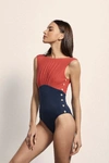 AMAIO SWIM OPHELIA MAILLOT - ROUGE & NAVY