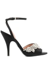 MOSCHINO BEJEWELED HIGH-HEEL SANDALS