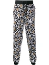 MOSCHINO TOY TEDDY LOGO-PRINTED JOGGERS