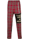 MASTERMIND JAPAN TARTAN TROUSERS