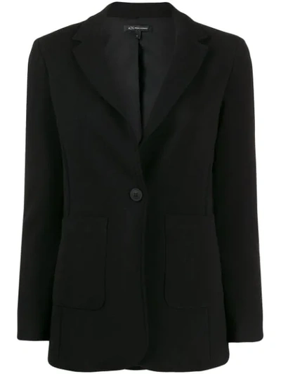 Armani Exchange Einreihiger Blazer In Black