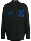 OFF-WHITE GRAPHIC LOGO SWEATSHIRT