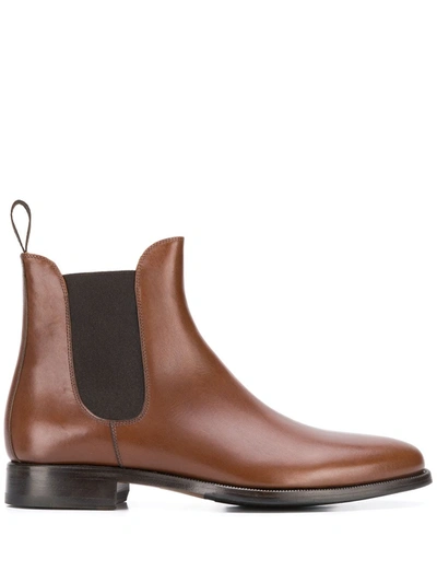 Scarosso Giancarlo Boots In Chestnut Calf