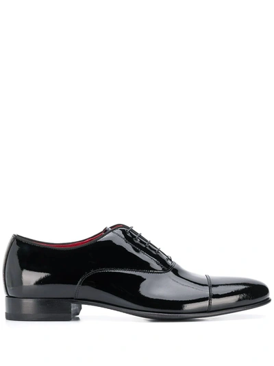 Scarosso Rodrigo Patent-leather Oxford Shoes In Black Patent