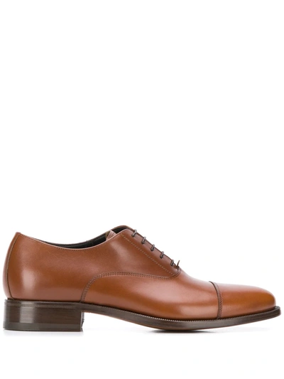 Scarosso Vesta Oxford Shoes In Cognac Calf