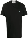 Vivienne Westwood Orb Embroidery Boxy-fit T-shirt In Black