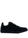 MAISON MARGIELA VELVET LOW-TOP SNEAKERS