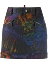 DSQUARED2 TIDE-DYE PRINT SKIRT