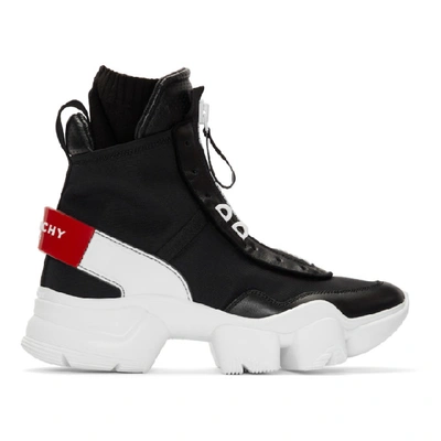 Givenchy Black And White Jaw Trainers In 004 Blkwht