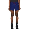 DISTRICT VISION BLUE TRACK SHORTS