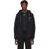 ALYX 1017 ALYX 9SM BLACK AND WHITE NIKE EDITION DOUBLE HOOD ZIP HOODIE