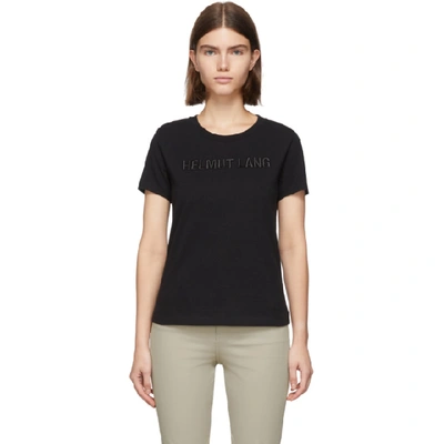 Helmut Lang Baby Logo-embroidered Cotton-jersey T-shirt In Black