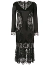 DOLCE & GABBANA SHEER LACE PANELS DRESS