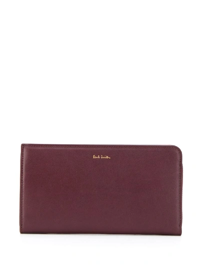 Paul Smith Logo Stamp Purse In Red