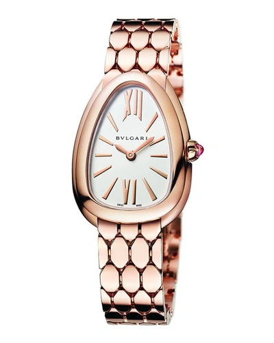 Bvlgari Women's Serpenti Seduttori 18k Rose Gold Bracelet Watch