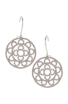 AREA CRYSTAL CUPCHAIN CROCHET EARRINGS,ARFE-WL4