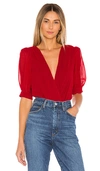 House Of Harlow 1960 X Revolve Nora Bodysuit In Red
