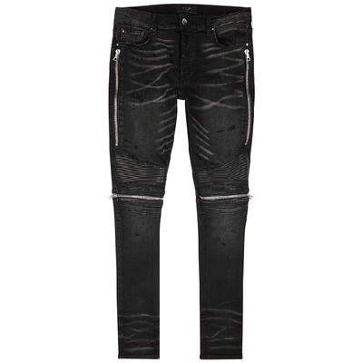Amiri Mx2 Black Distressed Skinny Jeans