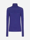 HAIDER ACKERMANN DELTA STRETCH COTTON TURTLENECK