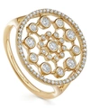 ASTLEY CLARKE GOLD LARGE ICON NOVA DIAMOND RING,000641975