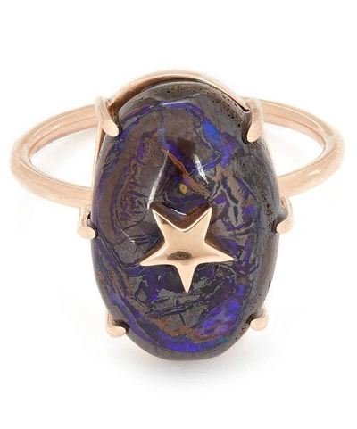 Andrea Fohrman Rose Gold Koroit Opal Star Ring