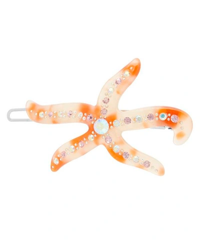 Seoul Import Starfish Hair Clip In Coral
