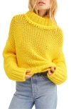 Free People My Only Sunshine Sweater In Yellow