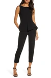 BLACK HALO KASIA PEPLUM DETAIL SLEEVELESS JUMPSUIT,3591368