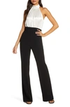 BLACK HALO GENESIS COLORBLOCK HALTER NECK JUMPSUIT,571355