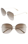 DIOR STELL 62MM SPECIAL FIT OVERSIZE RIMLESS SUNGLASSES,STELL7FS