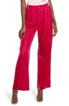 Endless Rose Velvet Wide Leg Pants In Pink