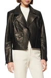 ANDREW MARC PEBBLED LEATHER MOTO JACKET,AW9A1057