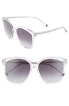 Tommy Hilfiger 57mm Gradient Sunglasses In Crystal/ Dkgrey Gradient
